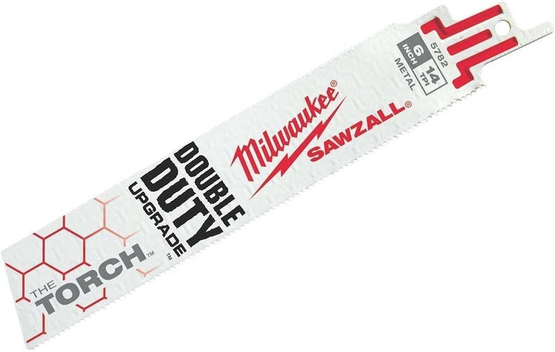 Milwaukee Tool 6 14 TPI The Torch Sawzall Blade 5 Pk 48005782