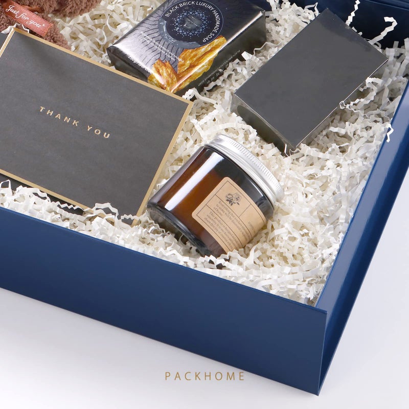 PACKHOME Large Gift Box 13.5x10x3.5 Inches, Sturdy Shirt Box with Magnetic Lid for Multiple Occasions (Glossy Blue) - Image 3