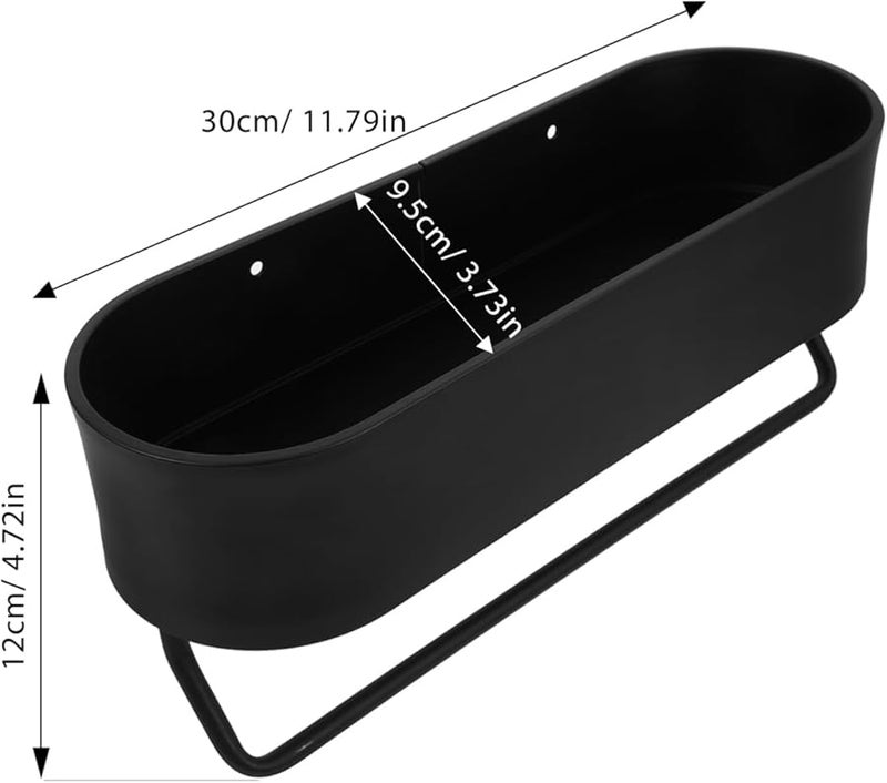 Aluminum Toothpaste Holder Wall Mount Adhesive Toothbrush Rack Bathroom Storage Shelf - Image 3