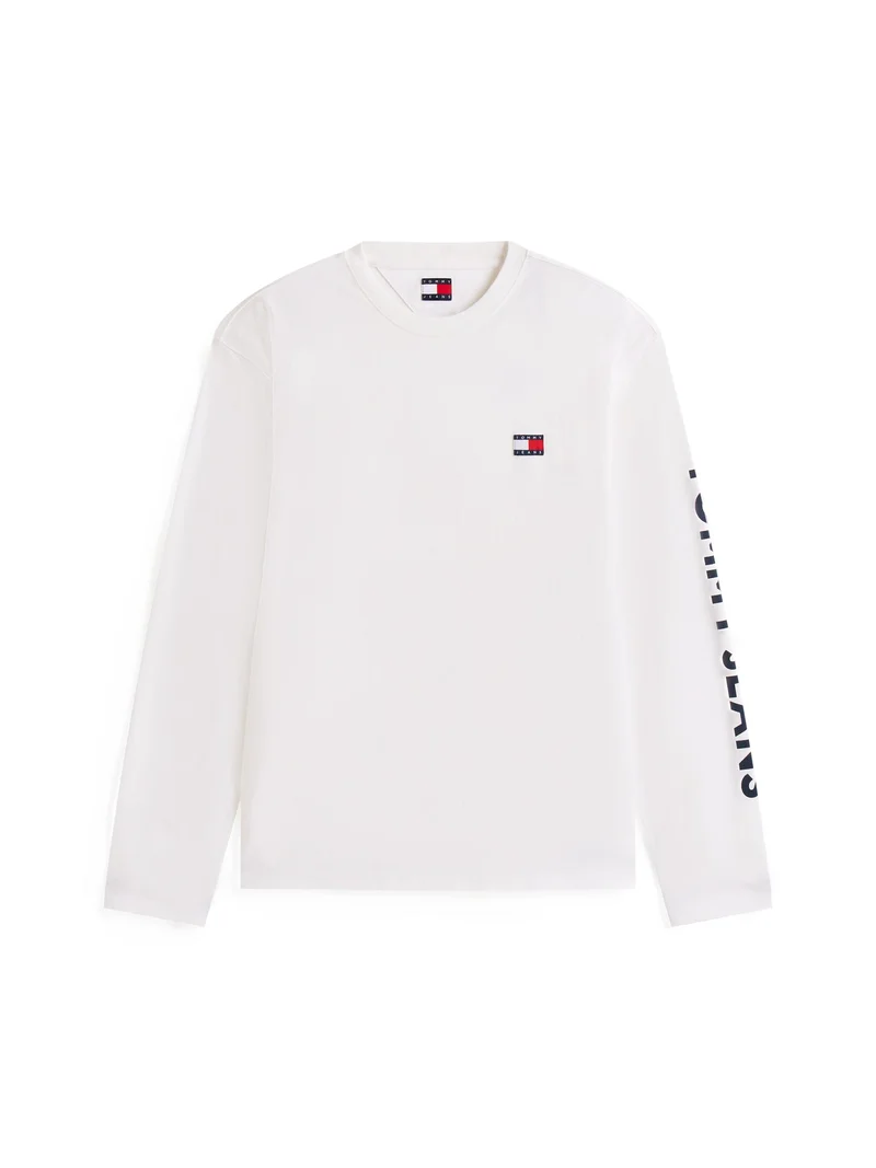 TOMMY HILFIGER Ecru Classic Long Sleeves T-Shirt for Men | Best Price UAE