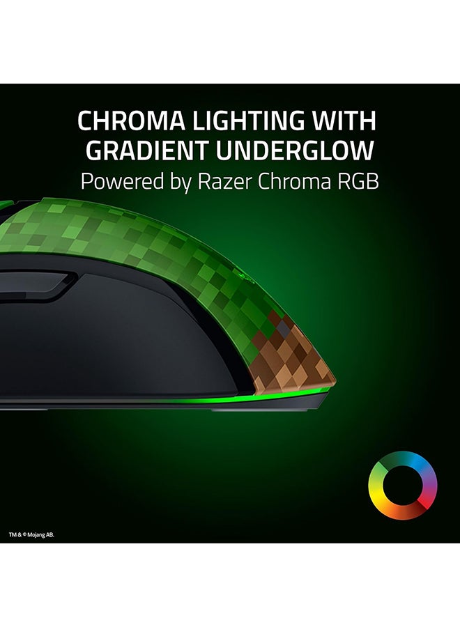 RAZER Cobra Wired Gaming Mouse: 58g Lightweight, Gen-3 Optical Switches, Chroma RGB Lighting Underglow, Precise 8500 DPI Optical Sensor, 100% PTFE Mouse Feet, Speedflex Cable - Minecraft Edition - Image 5