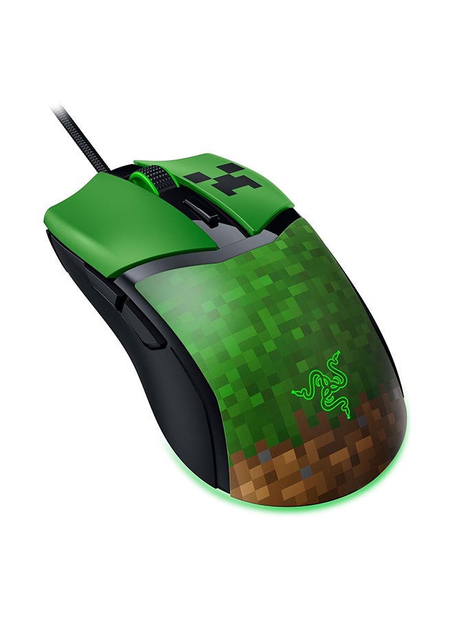 RAZER Cobra Wired Gaming Mouse: 58g Lightweight, Gen-3 Optical Switches, Chroma RGB Lighting Underglow, Precise 8500 DPI Optical Sensor, 100% PTFE Mouse Feet, Speedflex Cable - Minecraft Edition - Image 2
