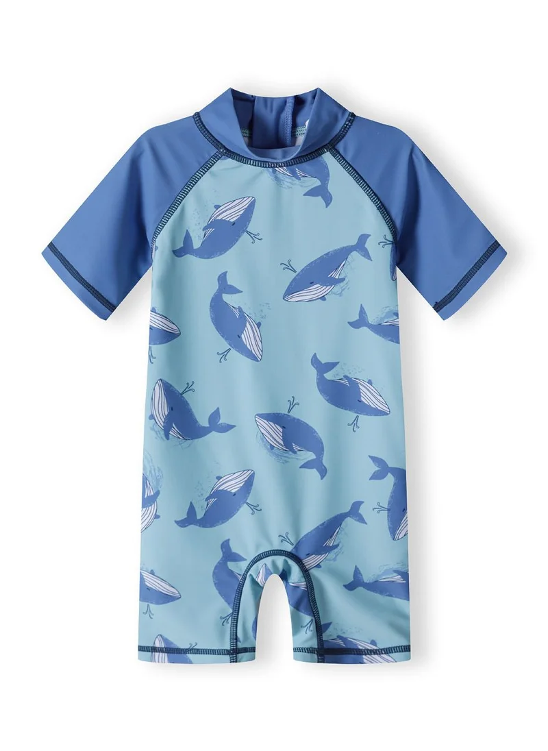 MINOTI Baby Rash Short Sleeve All-In-One And Hat Set