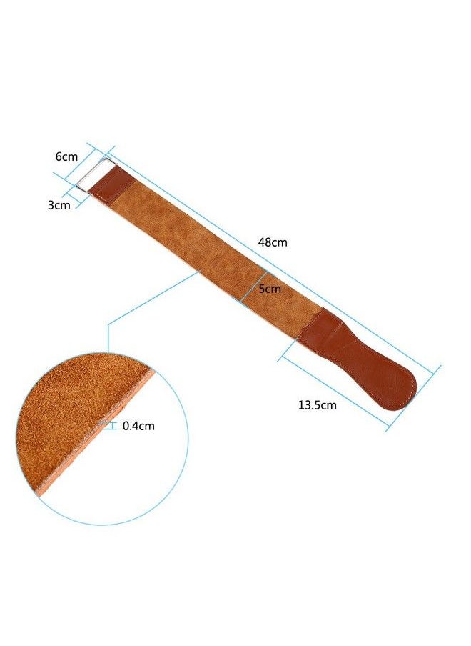 YOSOO Barber Strop Leather Leather Strop For Straight Razor Sharpening And Smooth Razor Sharpening Strap8.5" Straight Razor Strops Cow Leather Sharpening Strap Straight Razor Leather Strop  - Image 3