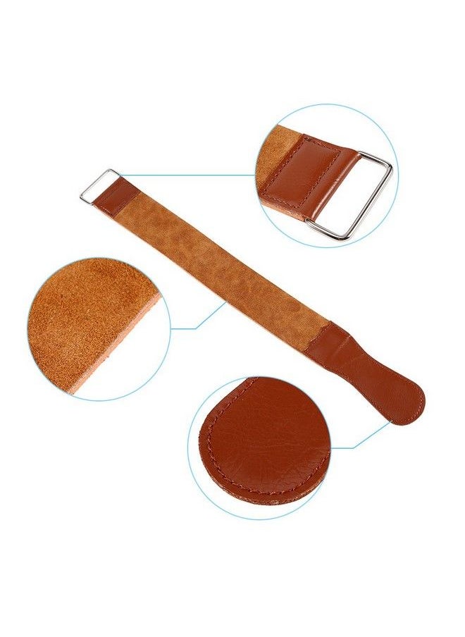 YOSOO Barber Strop Leather Leather Strop For Straight Razor Sharpening And Smooth Razor Sharpening Strap8.5" Straight Razor Strops Cow Leather Sharpening Strap Straight Razor Leather Strop  - Image 5