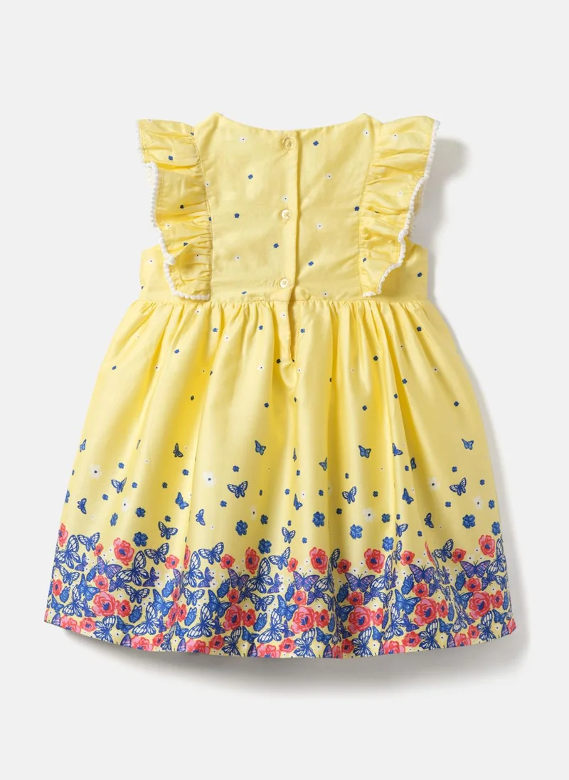 Nautinati Nautinati Girls' 100% Cotton Printed Dress