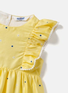 Nautinati Nautinati Girls' 100% Cotton Printed Dress  - Image 3