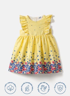 Nautinati Nautinati Girls' 100% Cotton Printed Dress  - Image 5