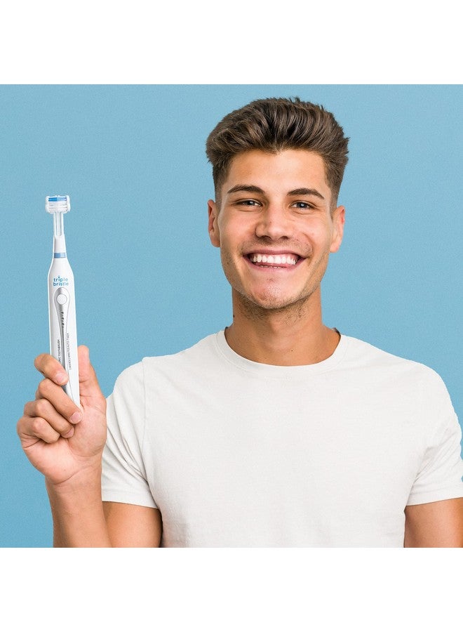 Triple Bristle Riple Bristle Go ; Threesided Sonic Toothbrush ; Soft Nylon Bristles ; Great For Autistic & Special Needs ; Adults And Kids Travel Toothbrush  - Image 5
