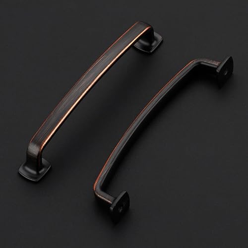 Ravinte Decor 10 Pack Cabinet Handles Arch Cabinet Pulls 5 Inch Drawer Pulls Oil Rubbed Bronze Kitchen Drawer Handles Curved Dresser Hardware Solid Kitchen Hardware - Image 3