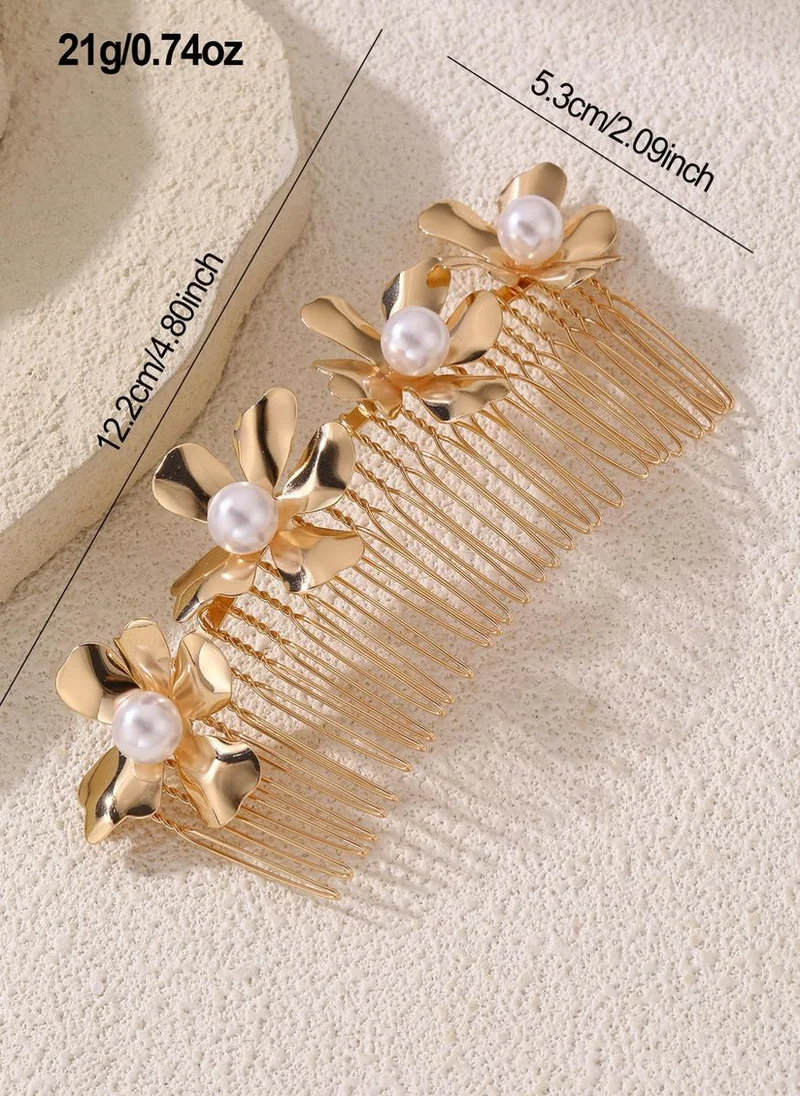 Take Two Floral Pearl Hair Comb