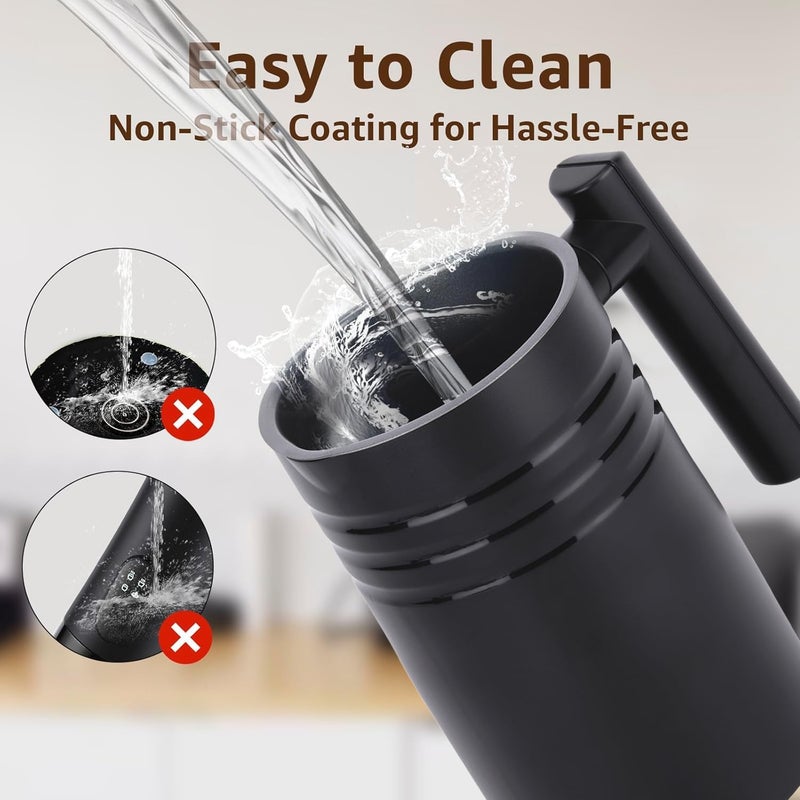 AMINAC Milk Frother Electric, 4 in 1 Milk Steamer,11.8oz/350ml Automatic Warm and Cold Frother for Coffee, Latte, Cappuccino, Macchiato, Hot Chocolate - Image 4