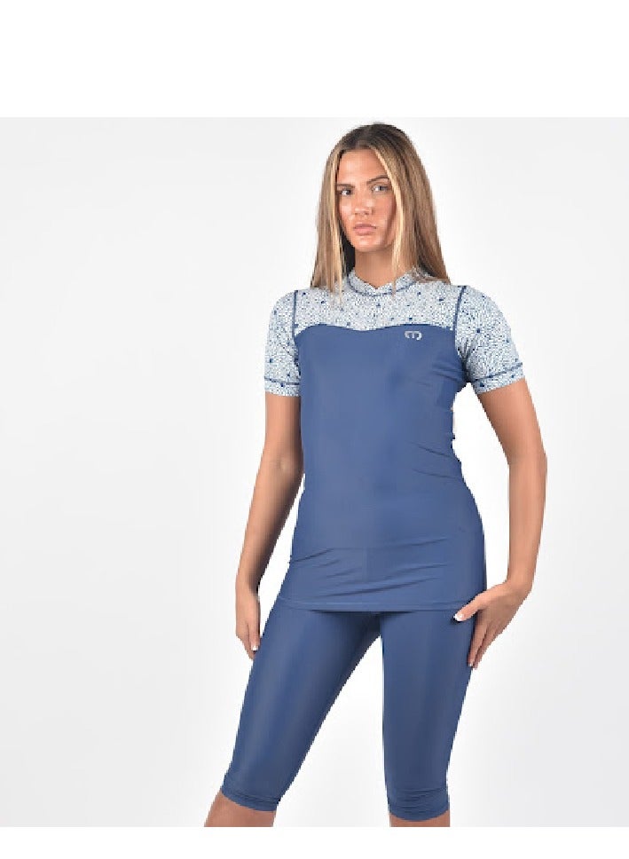 modestly active Long Sleeve Rash Guard Hollie Swimwear - Image 2