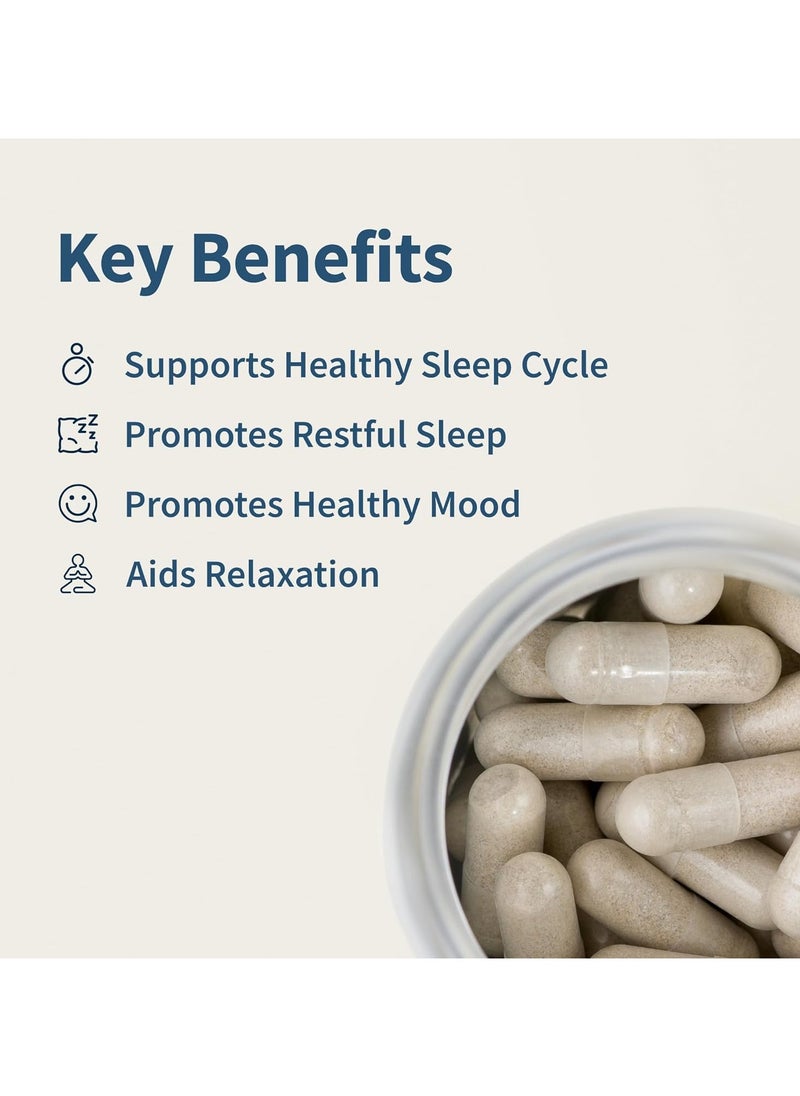 SNAP SUPPLEMENTS - Sleep Complex with Melatonin, Promotes Restful Sleep , Helps Wake Feeling Energized, Support Improved Sleep, Dietary Supplement - 60 Capsules - Image 1