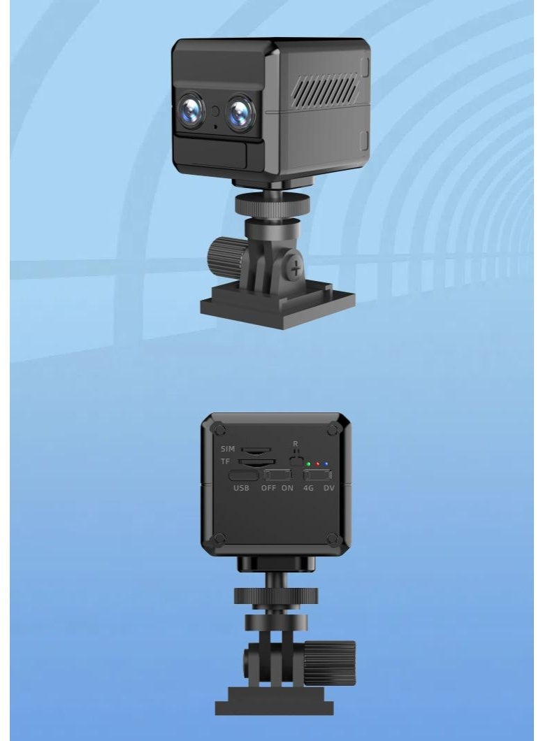 4G Security battery camera 2.8-12mm LEN 6X Zoom Surveillance 3MP Pixels 4K resolution 4000MAH Dual-lens dual-view monitor home smart night vision baby camera PIR motion detection alarm push 4G sim card Two Way Talk cam max 256GB microSD card Support - Image 2