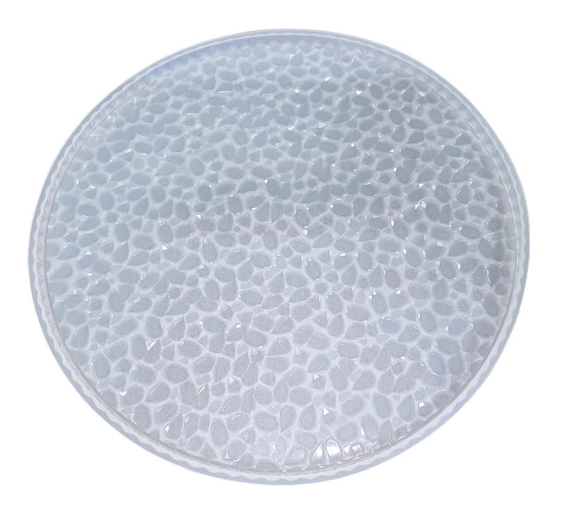 Snoogg 1 Pack of 10 inch 3D Textured Disc Round Resin Moulds for epoxy Resin Casting - Image 1