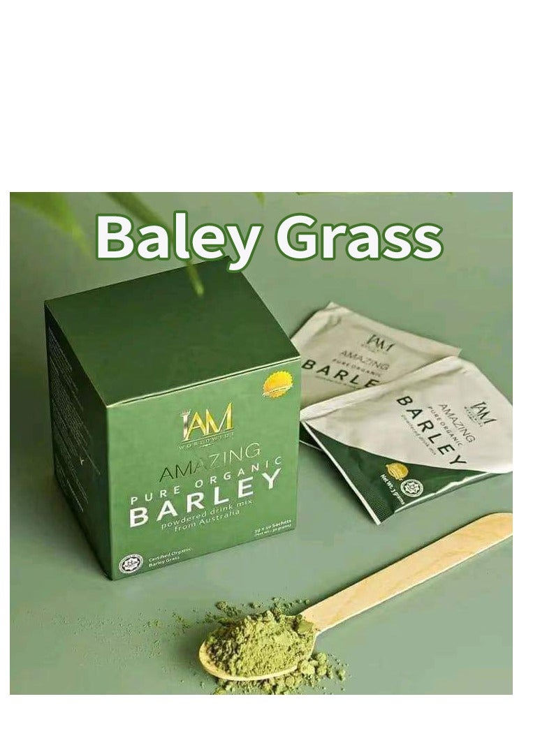 I AM Amazing Pure Organic Barley Powdered Drink Mix 10pcs - Image 1