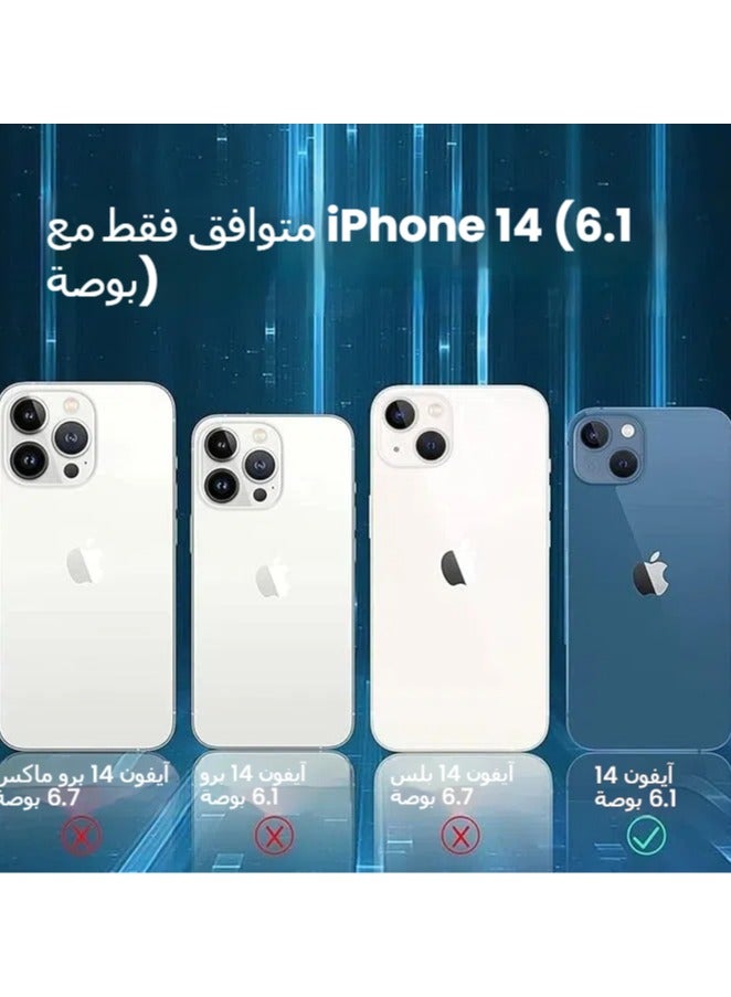 general Battery Case for iPhone 14, 7000mAh Slim Portable Protective Charging Case with CarPlay Compatible with iPhone 14 (6.1 inch) Rechargeable Battery Pack Charger Case - Image 3