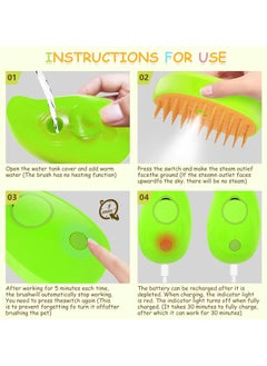 A.M Cat Steam Brush, Cat Hair Brush with Steamer, New 3 in 1 Steam Cleaner Pet Cat Brush, Pet Hair Steaming Brush, Pet Cat Steam Comb, Cat Spray Comb  - Image 2