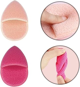 2 Pcs Face Cleaning Puff Exfoliating Sponge Reusable Facial Make Up Cleansing Pad for Facial Cleansing and Exfoliating - Image 4