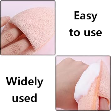 2 Pcs Face Cleaning Puff Exfoliating Sponge Reusable Facial Make Up Cleansing Pad for Facial Cleansing and Exfoliating - Image 5