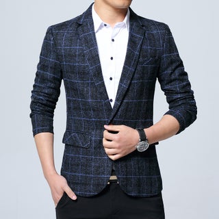 Mens Slim Fit Blazer Casual Korean Suit Jacket 603 Blue - pzsku/ZBA1274AF5DEC8B5E9B37Z/45/1746229516/23617a7e-0bfd-4612-b57a-939fefc8a9b7