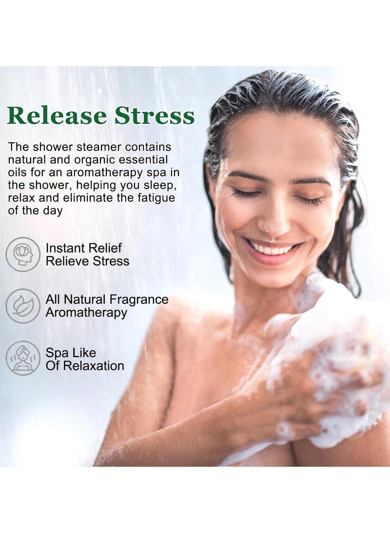 SYOSI Swear Shower Steamers Set Aromatherapy SPA Kit with Eucalyptus, Rosemary Mint Shower Bombs for Men and Women Self Care and Relaxation Birthday Gifts for Women and Mom Eucalyptus Rosemary - Image 5