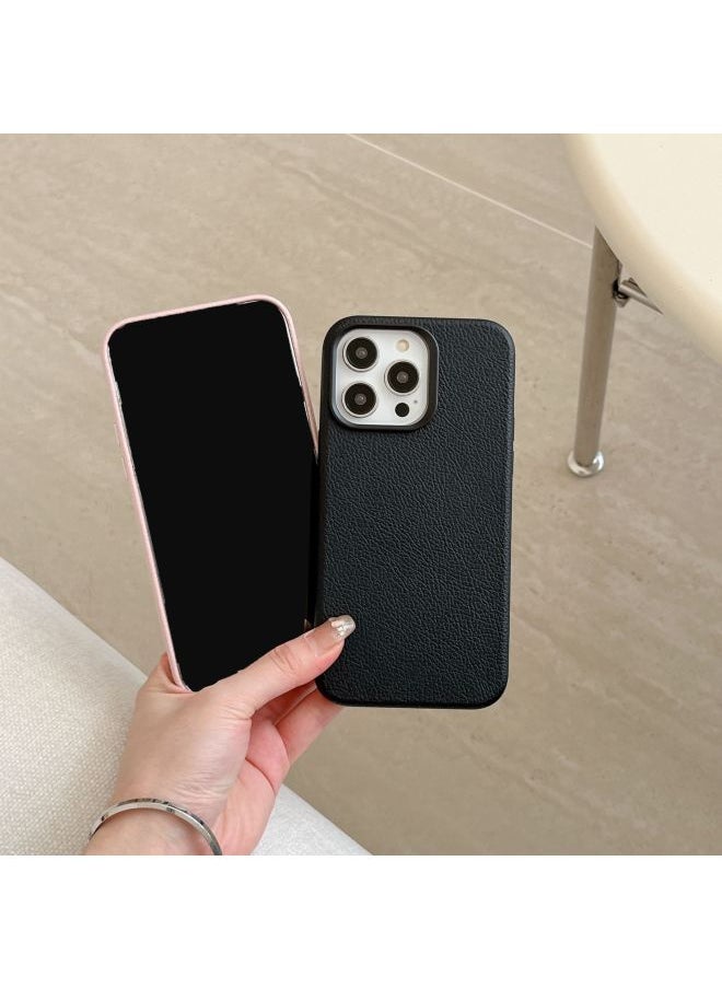 Generic - Niche Ins Premium Retro Leather IPhone14pro Max Apple 15 Mobile Phone Case 13 Magnetic Shell-color:XYM Love Horsehide Gray-Applicable Models:14plus (without Packaging) - Image 1