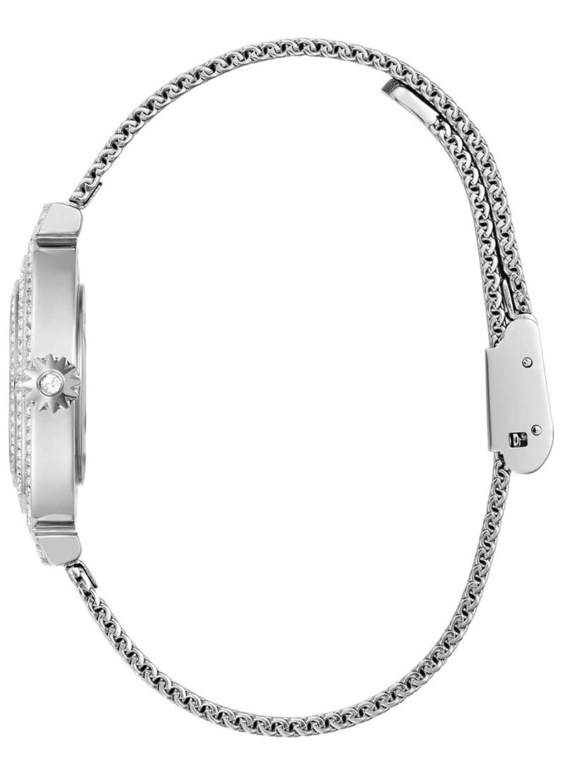 GUESS ساعة كوارتز بتصميم أنالوج بشبكة للنساء من غيس - GW0550L1  - Image 4
