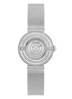 GUESS ساعة كوارتز بتصميم أنالوج بشبكة للنساء من غيس - GW0550L1  - Image 1