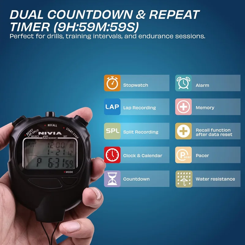 Nivia  Nivia JS 609 Digital Stopwatch  | Best Price UAE