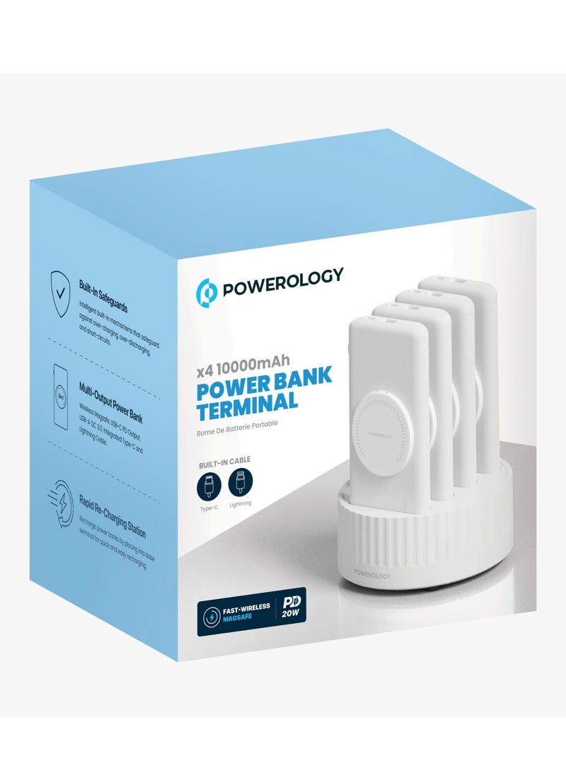 4in1 Power bank Station with 10000mAh Battery Capacity and 100W PD  / Fast-Wireless MagSafe Power Bank / Built-In Cable(Type-C & Lightning) / Built-In Safeguards - White - pzsku/ZBA12A8CD599646540E39Z/45/_/1725890961/e2e08f85-3a6b-4ce0-af59-9b201d91967e
