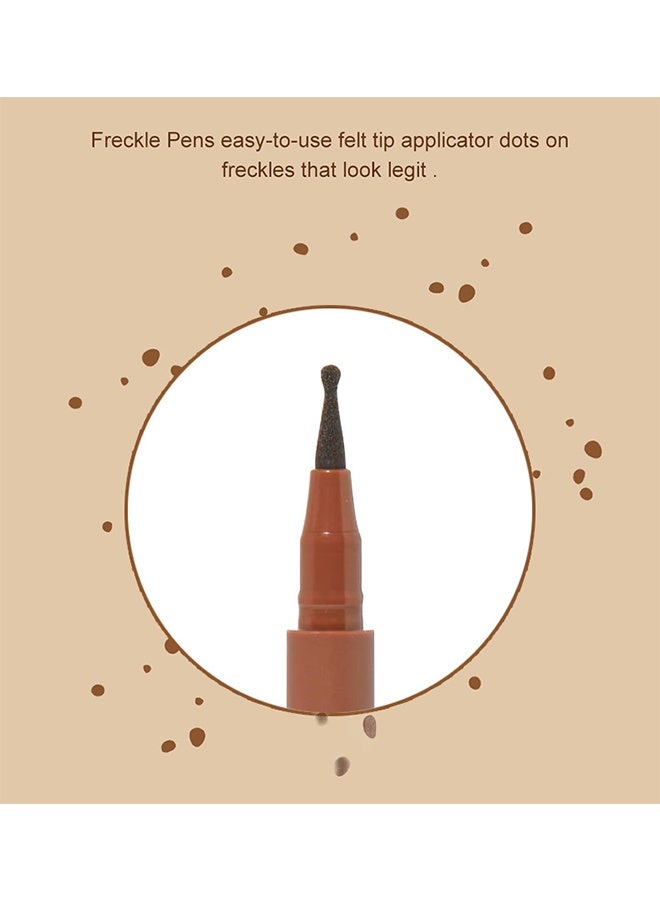 PAGE VINE Freckle Pen, Fake Freckles Pen for Natural Sunkissed Makeup, Faux Face Freckle Pens Waterproof and Long Lasting, Soft Sopt Freckle Pen (#02-Medium) - Image 3