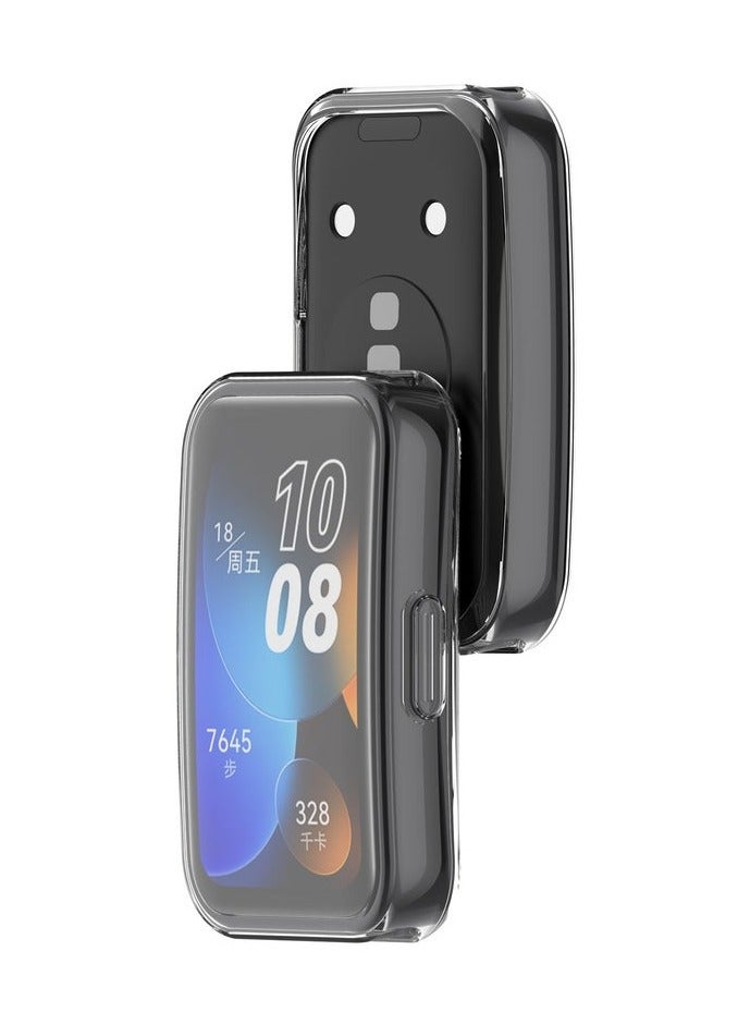 HablTech Protective Case for Huawei Band 8/9/10 TPU Shockproof Screen Protector Cover Case (Clear) - Image 2