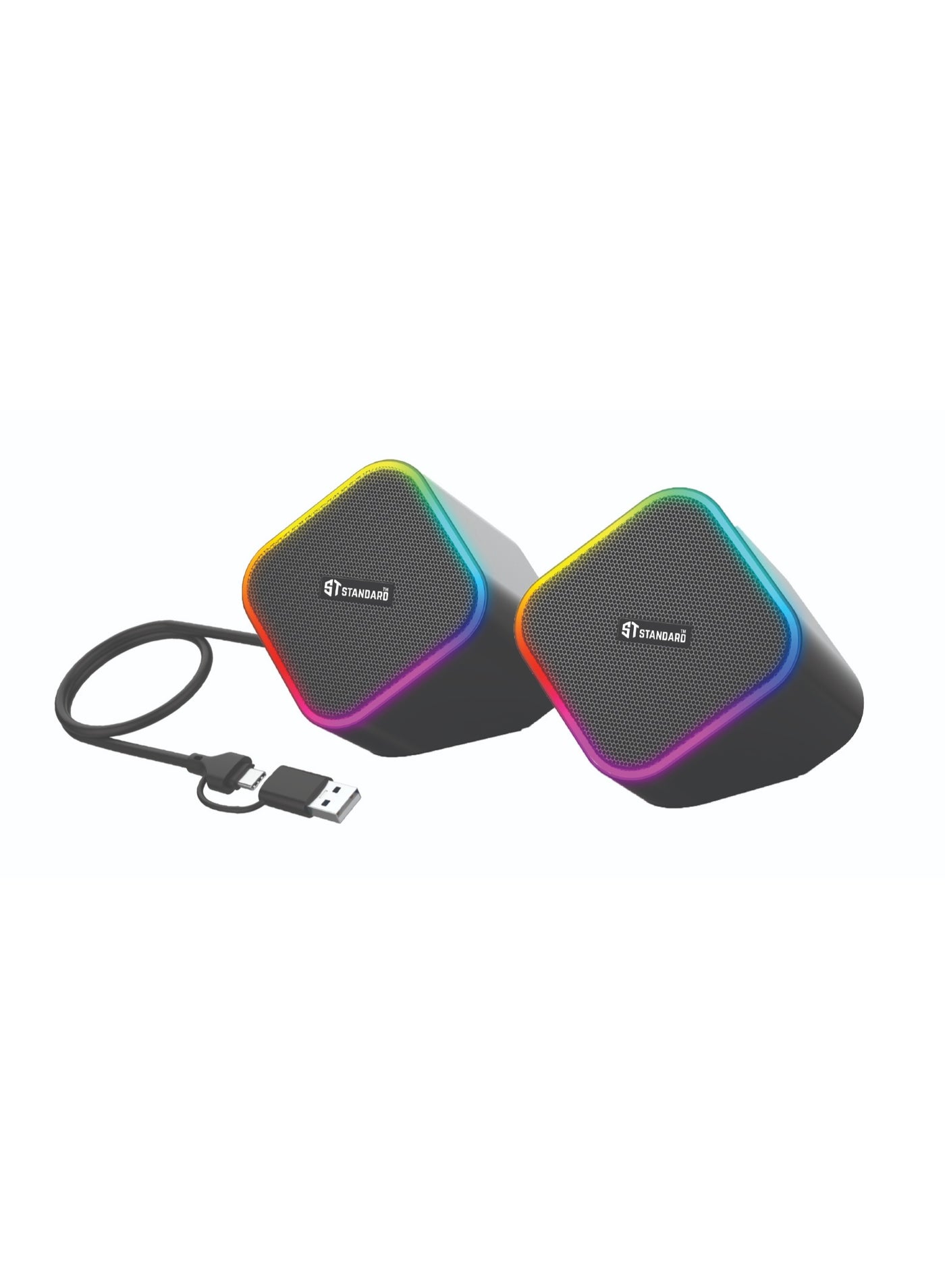 sparkx Sparkx spark-x Rgb Usb Stereo Computer Speakers 6W ZBA12D0034B43C295F53AZ