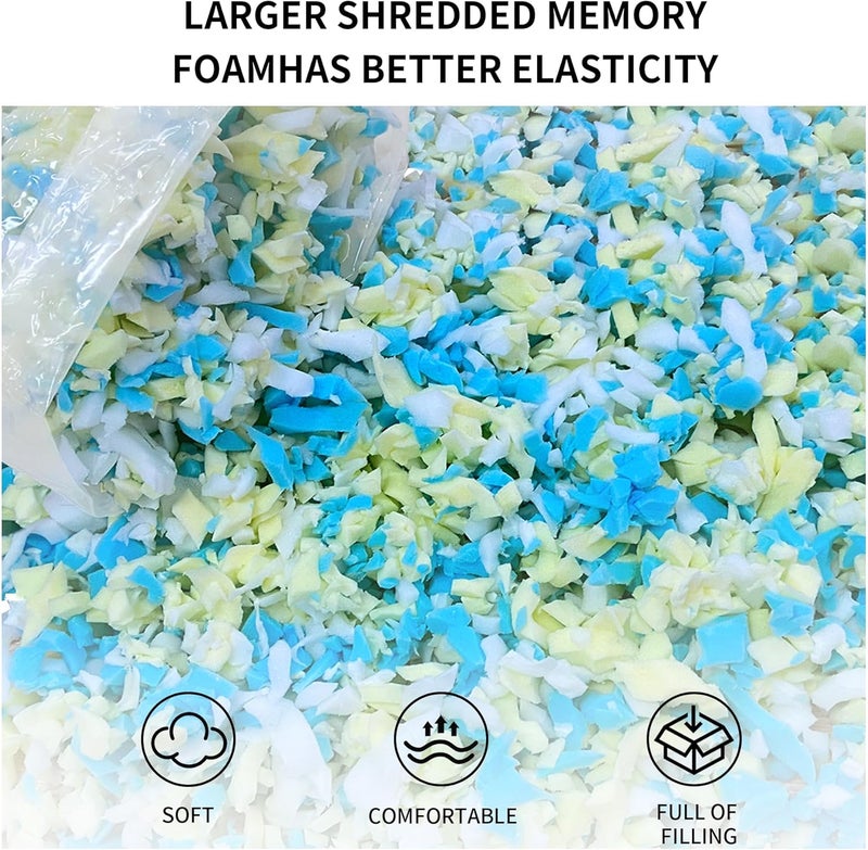 HONEHO 5lbs Shredded Memory Foam Bean Bag Filler, Soft and Convenient Bean Bag Filling Pillow Stuffing for Beanbag, Couch, Cushion, Stuffed Animals, Dog Bed, Arts Crafts - Image 5