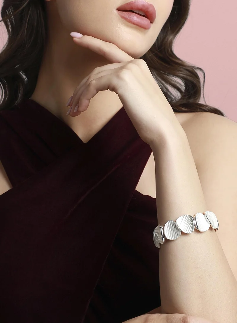 SOHI Metallic Abstract Artificial Bracelet Jewellery