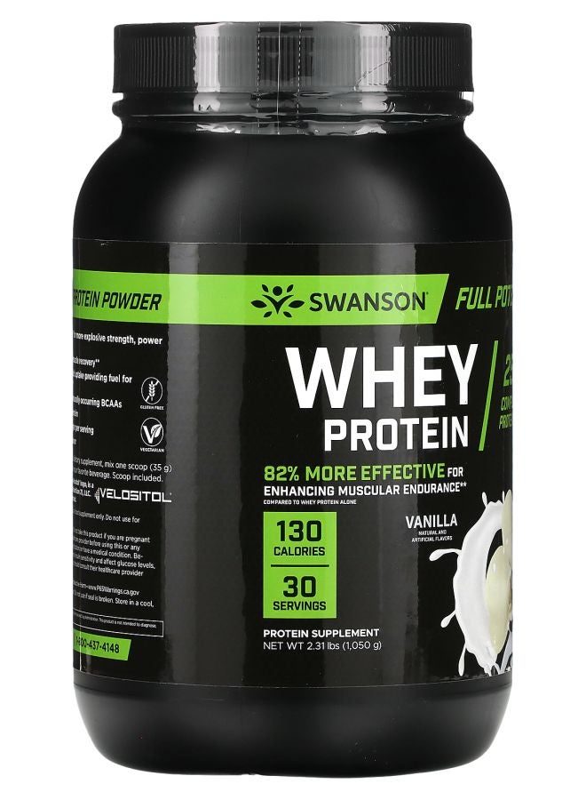 SWANSON Whey Protein Vanilla  2.31 lbs (1050 g) - Image 2