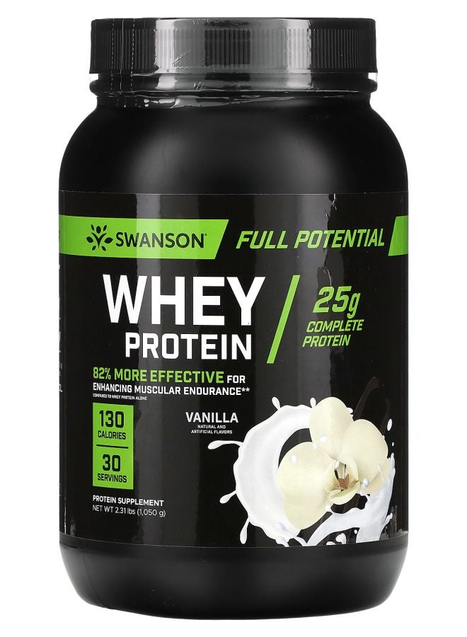 SWANSON Whey Protein Vanilla  2.31 lbs (1050 g) - Image 1