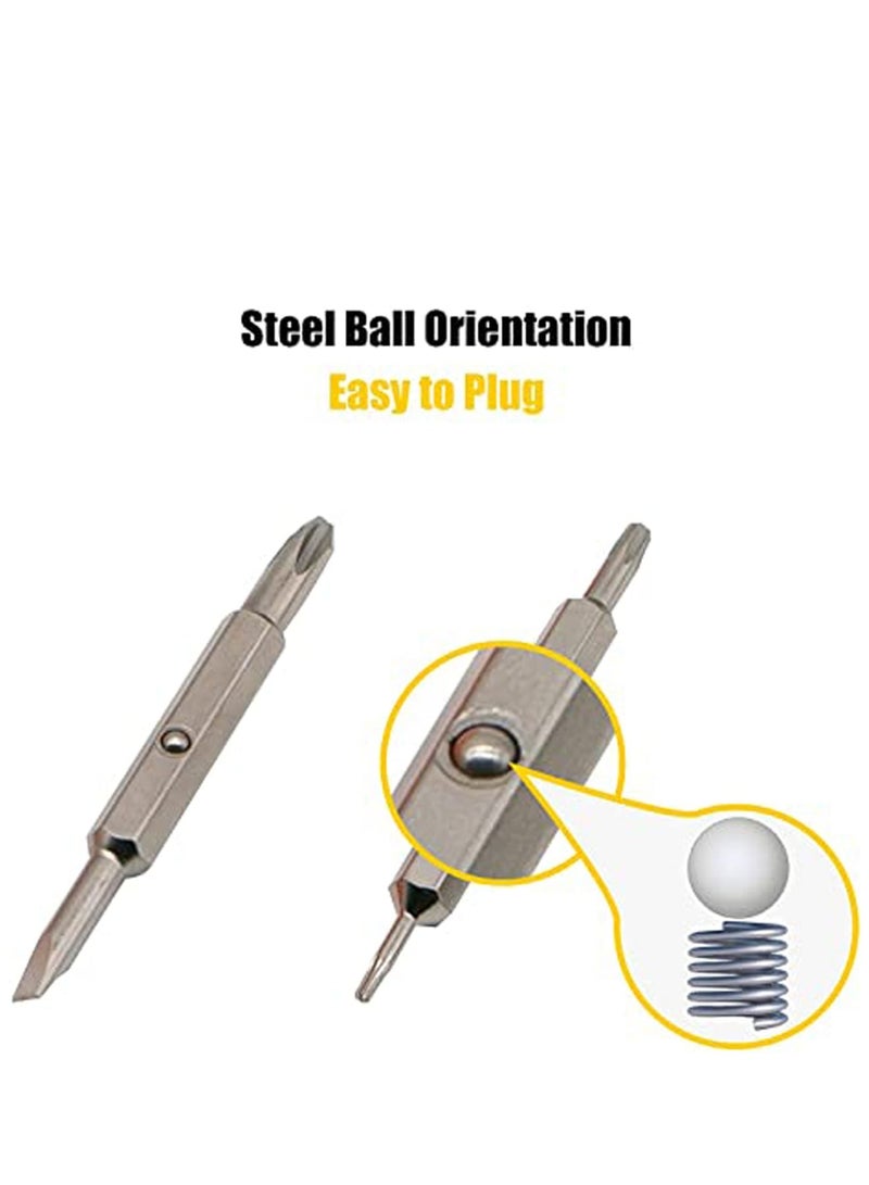 Zikra Multi-Bit Screwdriver, 4-IN-1 Quick Change Interchangeable Screwdriver Sets - Combination Multi Bit Screwdriver, Slotted Bits and Nut Driver - Image 5