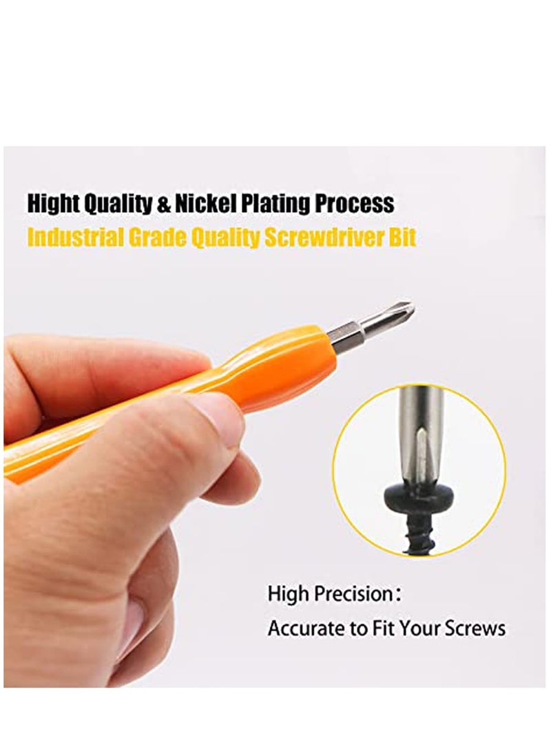 Zikra Multi-Bit Screwdriver, 4-IN-1 Quick Change Interchangeable Screwdriver Sets - Combination Multi Bit Screwdriver, Slotted Bits and Nut Driver - Image 3