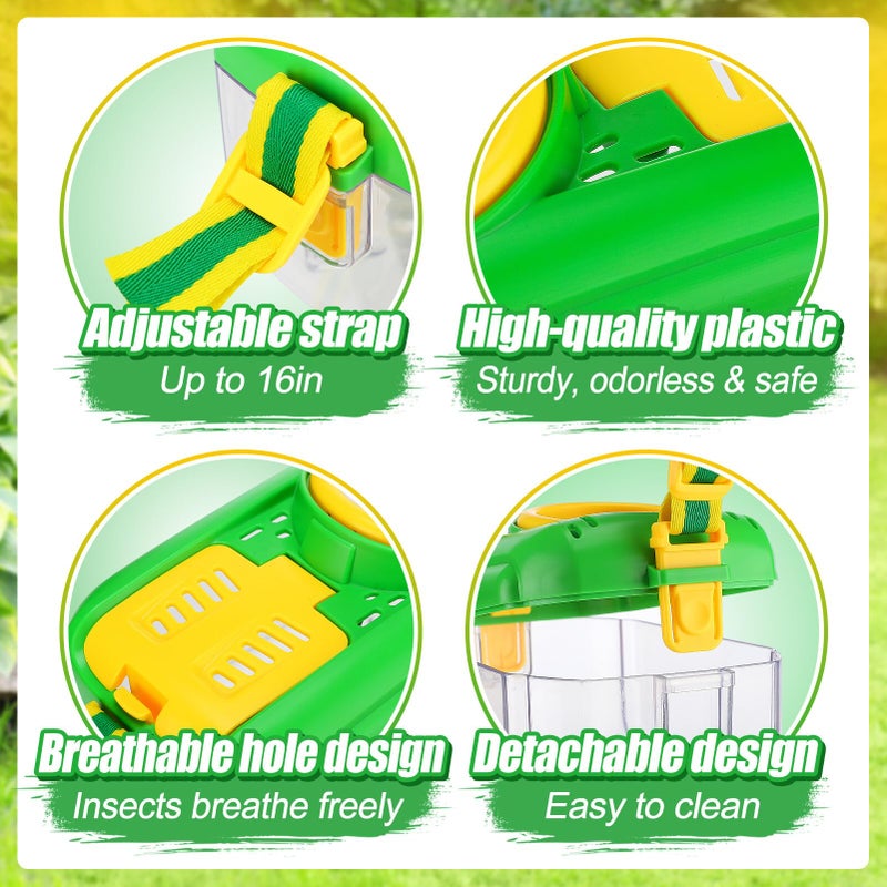 Biubee 2Sets Bug Catcher for Kids - Sturdy Kids Bug Catching Kit Gifts with Collector Butterfly Net Tweezer, Bugs Habitat Outdoor Explorer Kit for Age 3 4 5 6 7 8, 8Pcs - Image 5
