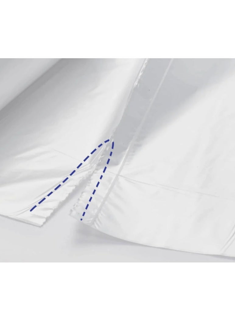 AKDC Garbage Bags, 10 Gallon, 54 × 60 cm, White, 30 Bags per Roll (X Small) – Pack of 3 - Image 3