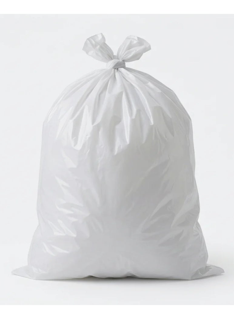 AKDC Garbage Bags, 10 Gallon, 54 × 60 cm, White, 30 Bags per Roll (X Small) – Pack of 3 - Image 2