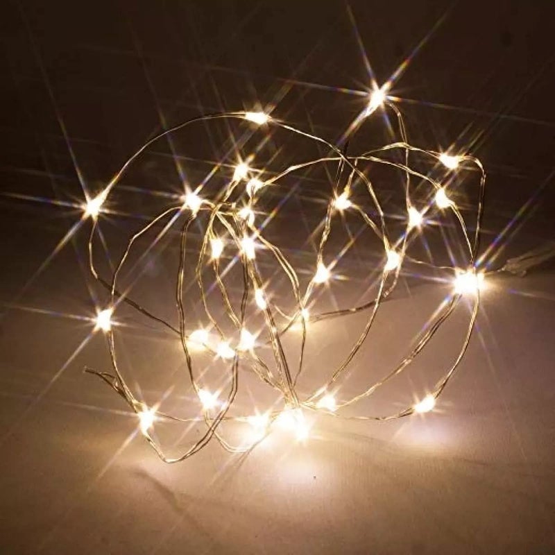 HK balloons 10M Copper Fairy String Lights with USB Powered Led Light for Diwali Christmas Birthday Party Wedding Ceremony Home Decoration Pack of 10 - Image 5