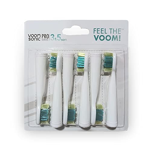 Voom Sonic – Pro 3/Pro 5 Replacement Heads | Pack of 6 Replacement Brushes | Advanced Bristle Technology| Soft DuPont Nylon Bristles | Oral Care - Image 2