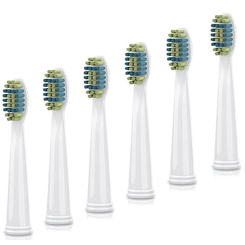 Voom Sonic – Pro 3/Pro 5 Replacement Heads | Pack of 6 Replacement Brushes | Advanced Bristle Technology| Soft DuPont Nylon Bristles | Oral Care - Image 1