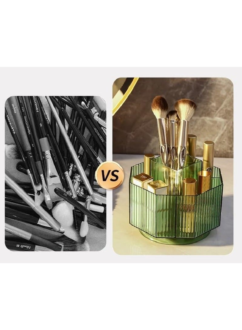 منظم مكياج - حقيبة تخزين مستحضرات التجميل قابلة للتعديل بدوران 360 درجة بسعة كبيرة 5 فتحات تخزين -تناسب المجوهرات وفرش المكياج واحمر الشفاه - الوان متعددة - Image 4