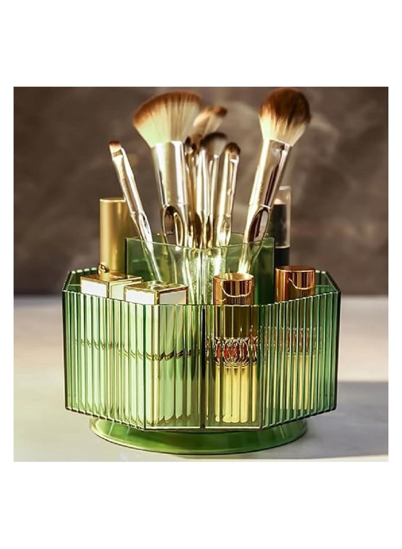 منظم مكياج - حقيبة تخزين مستحضرات التجميل قابلة للتعديل بدوران 360 درجة بسعة كبيرة 5 فتحات تخزين -تناسب المجوهرات وفرش المكياج واحمر الشفاه - الوان متعددة - Image 3