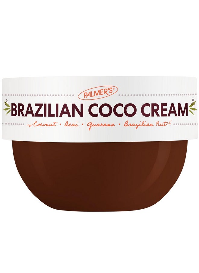 PALMER'S - Coconut Oil Formula Brazilian Coco Cream With Vitamin E, 8.8 Fl Oz, Whipped Bum, Bust & Body Cream, Helps With Skin Tightening & Firming - Image 1